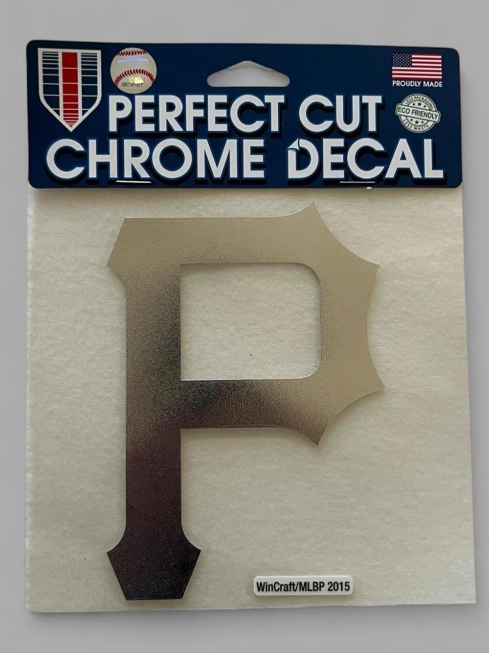 NWT Pittsburgh Pirates MLB Wincraft Chrome 6”x6” Decal
